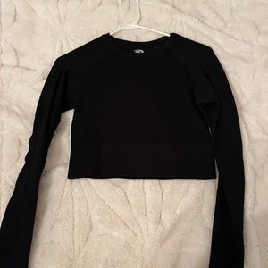 sporty long sleeve black
